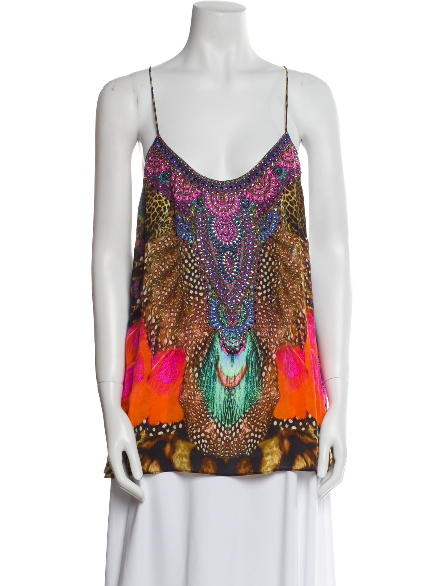 Camilla Silk Printed Top