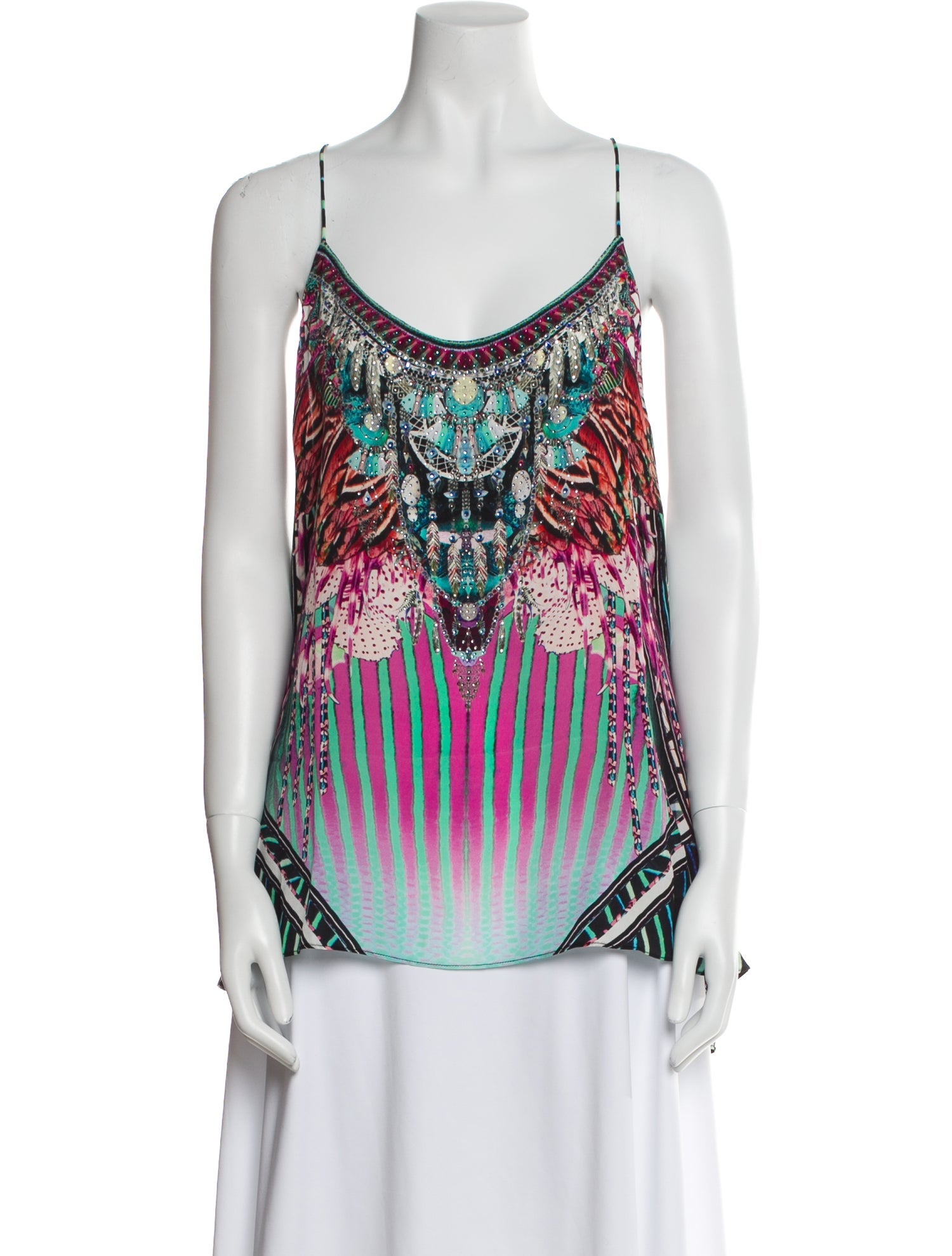 Camilla Silk Printed Top