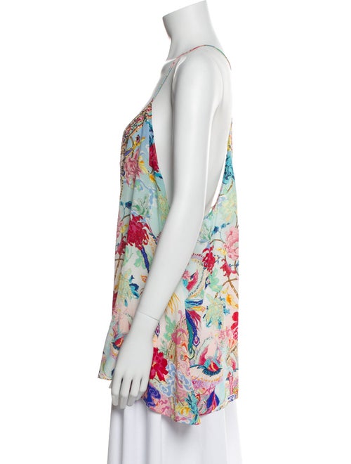Camilla Silk Floral Print Top