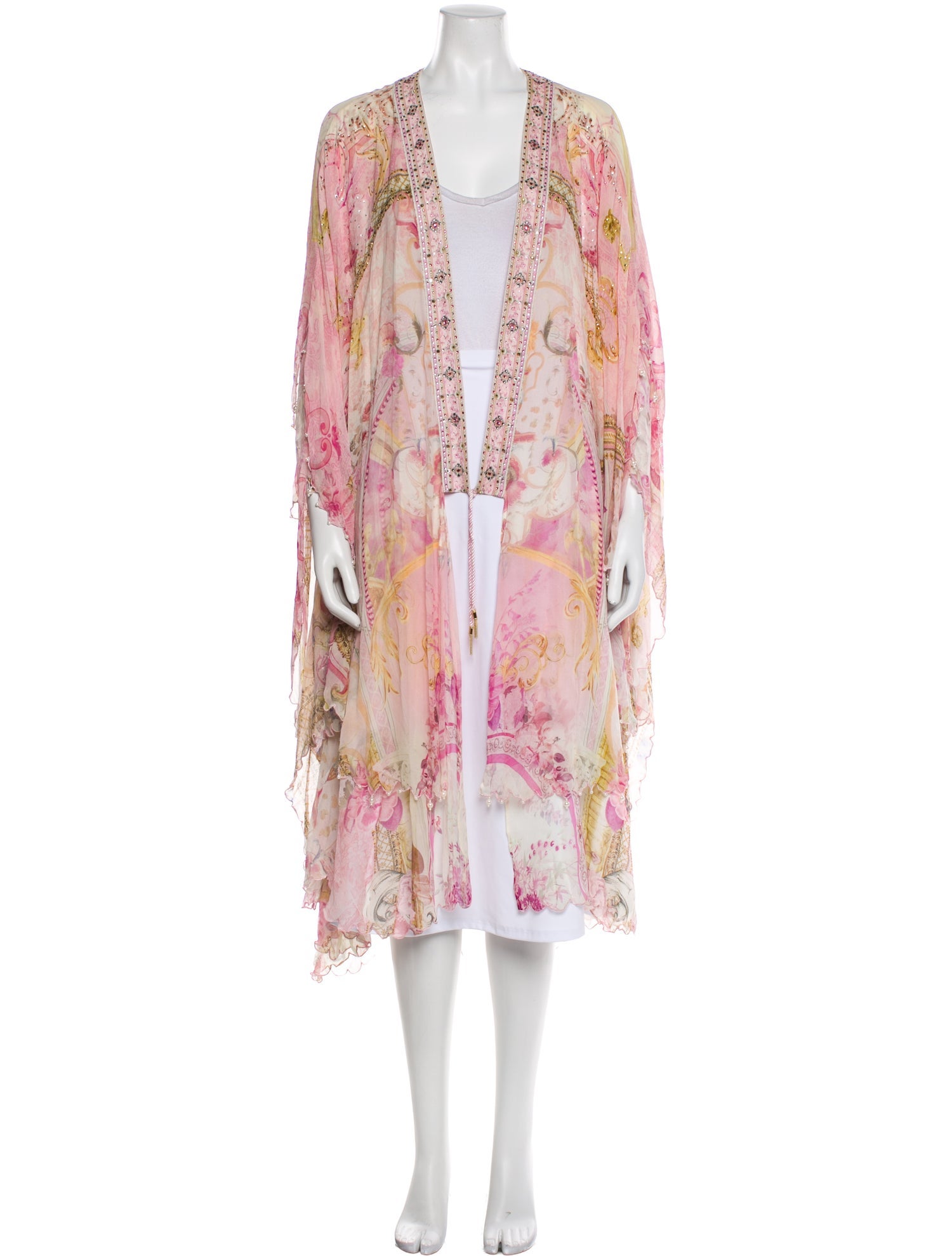 Camilla Silk Floral Print Robe