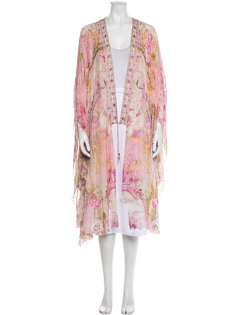 Camilla Silk Floral Print Robe