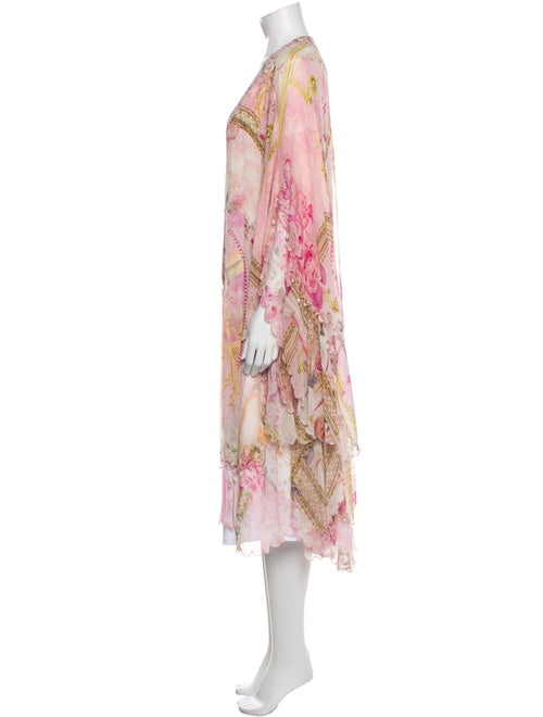 Camilla Silk Floral Print Robe
