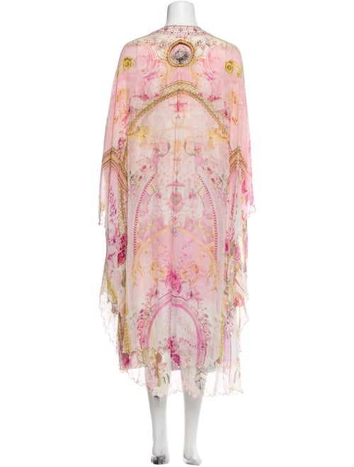 Camilla Silk Floral Print Robe