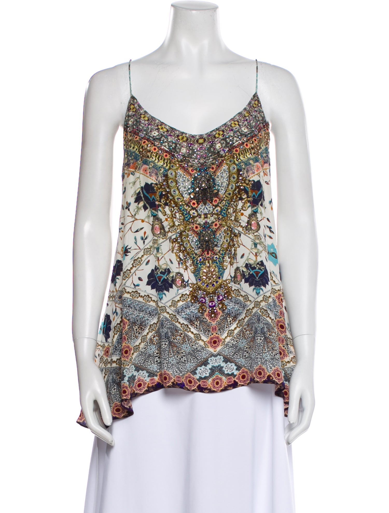 Camilla Silk Printed Top