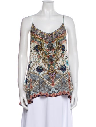 Camilla Silk Printed Top