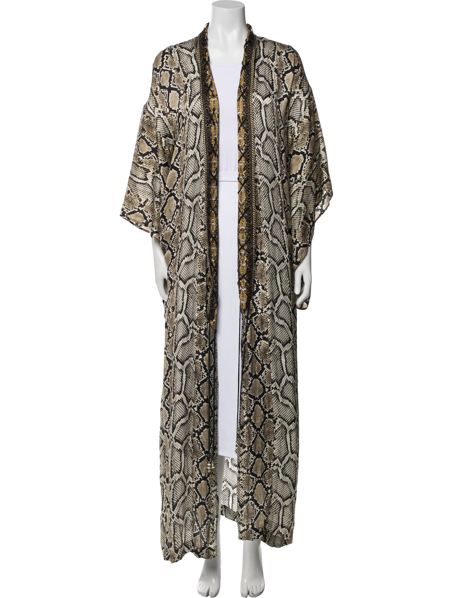 Camilla Silk Animal Print Robe