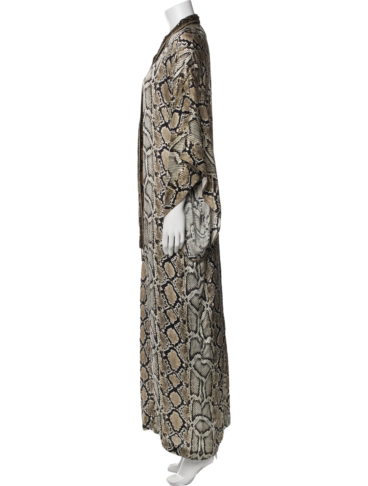 Camilla Silk Animal Print Robe