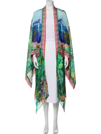 Camilla Silk Printed Robe