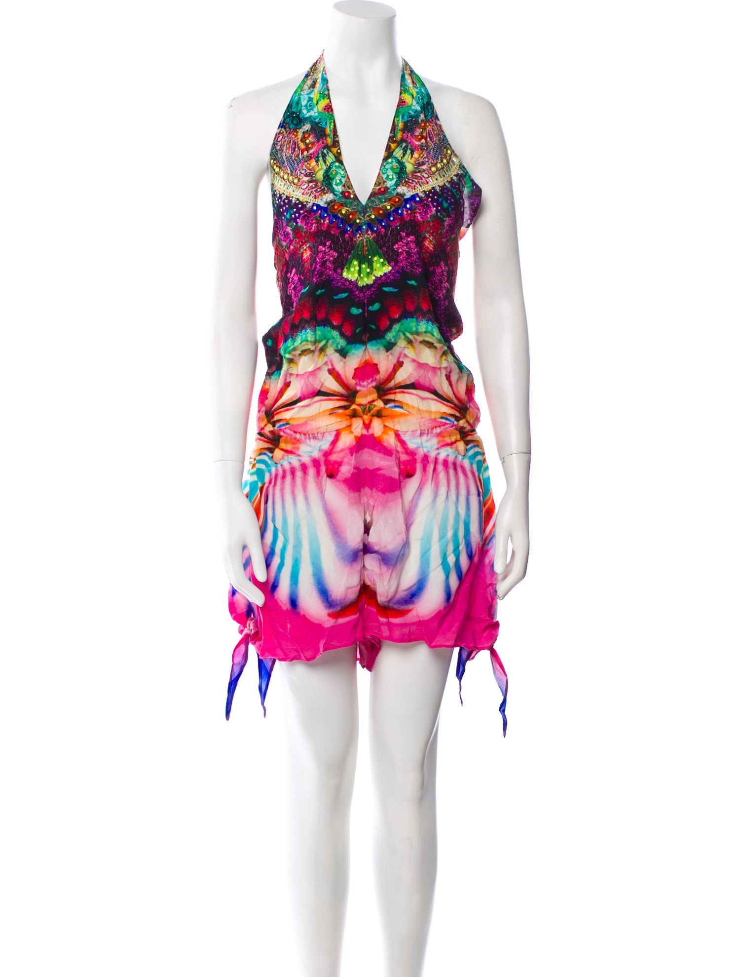 Camilla Silk Printed Romper