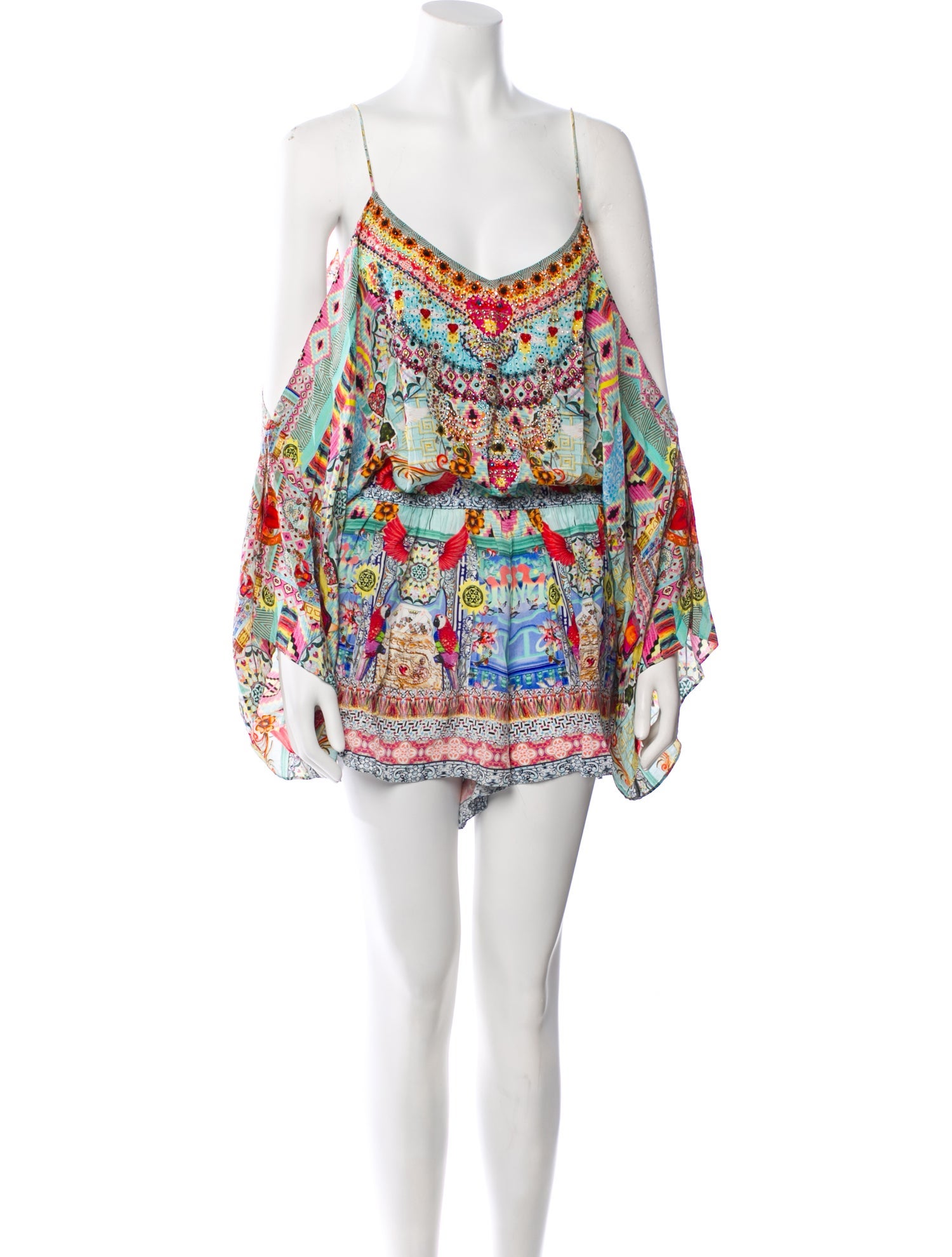 Camilla Silk Printed Romper