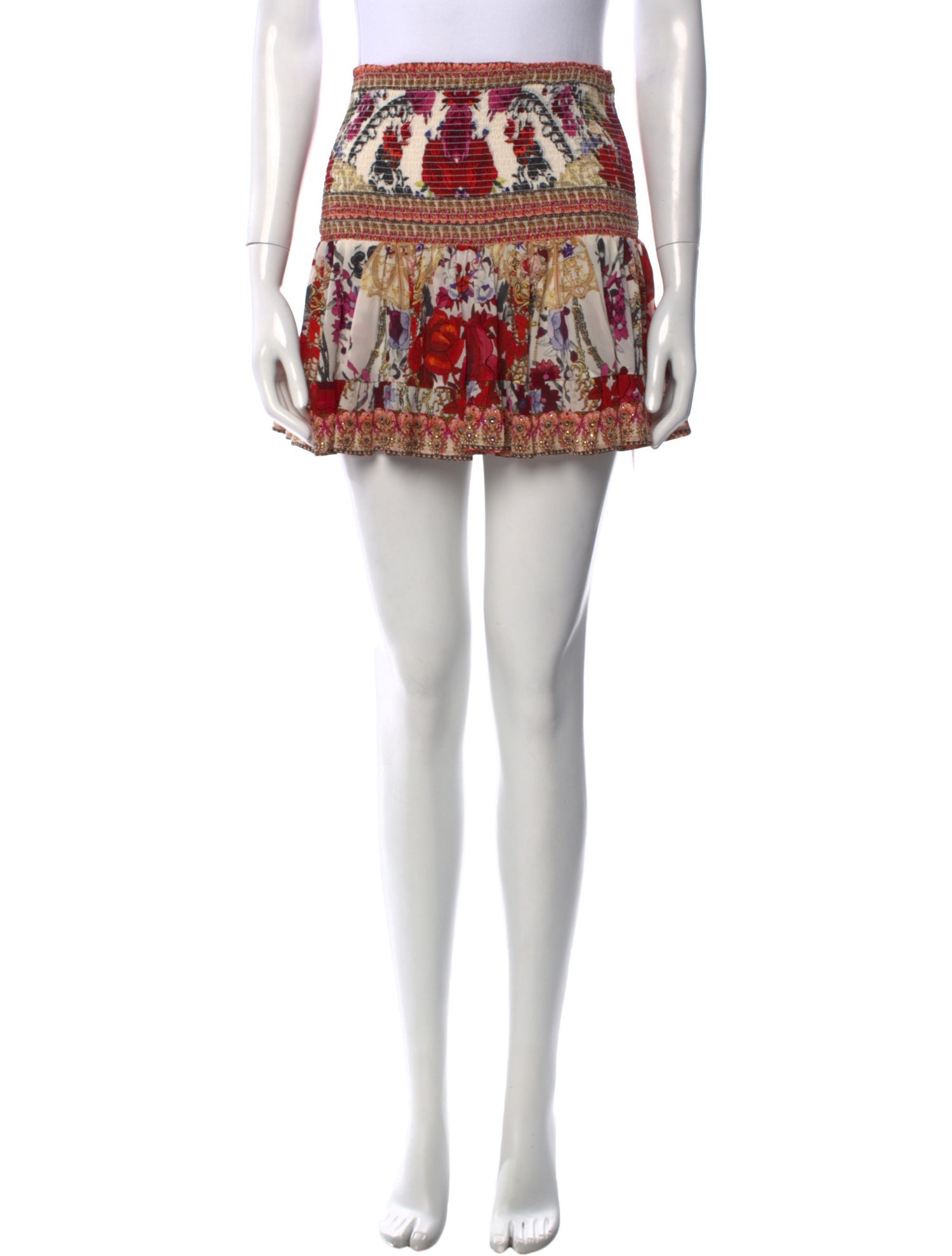 Camilla Silk Mini Skirt