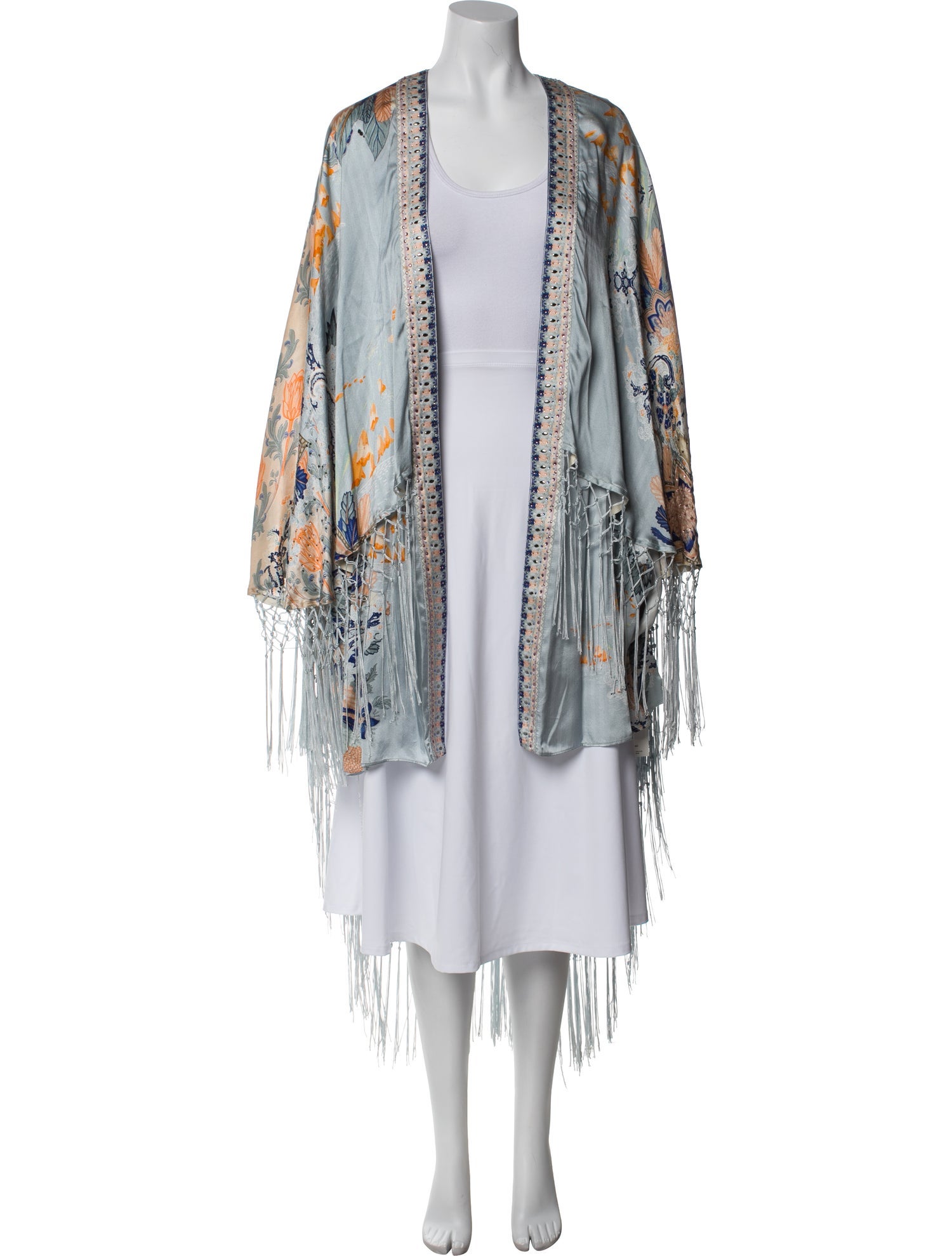 Camilla Silk Floral Print Robe