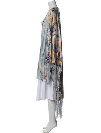 Camilla Silk Floral Print Robe