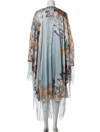 Camilla Silk Floral Print Robe