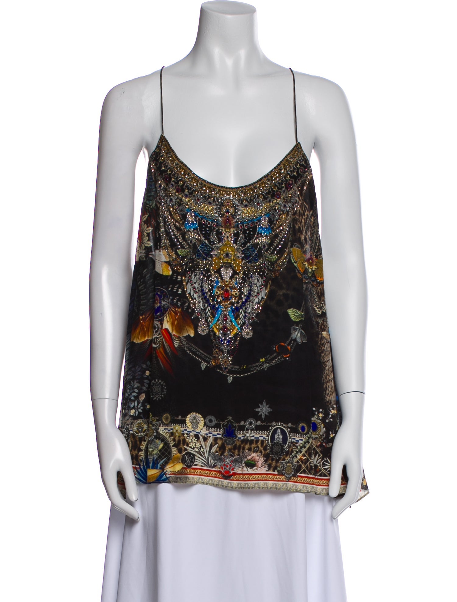 Camilla Silk Printed Top