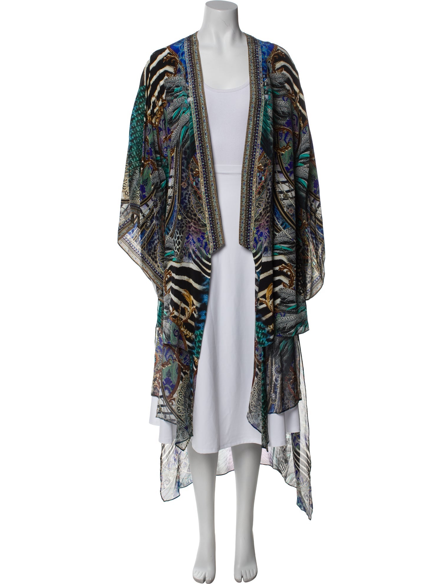 Camilla Silk Printed Robe w/ Tags