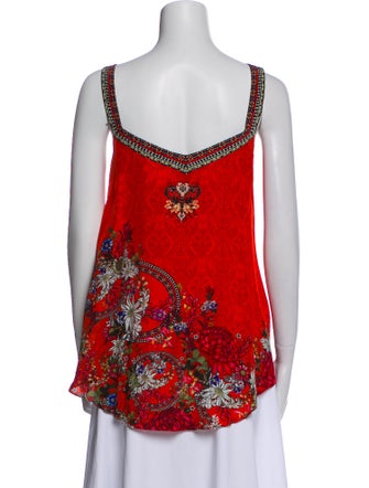 Camilla Silk Printed Top