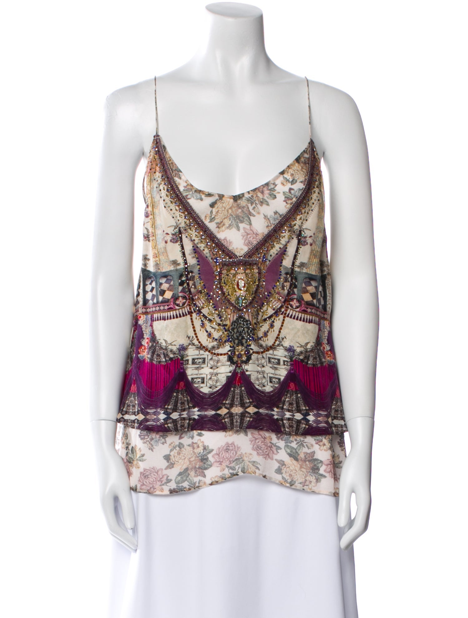 Camilla Silk Printed Top