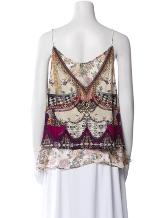 Camilla Silk Printed Top