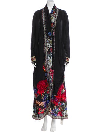 Camilla Silk Floral Print Evening Jacket