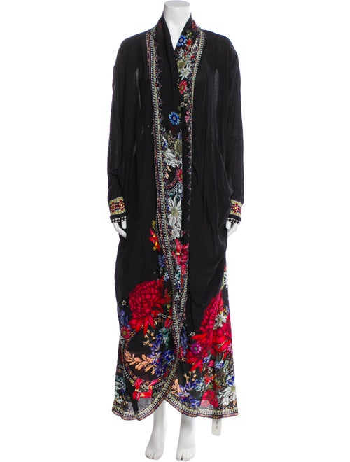 Camilla Silk Floral Print Evening Jacket