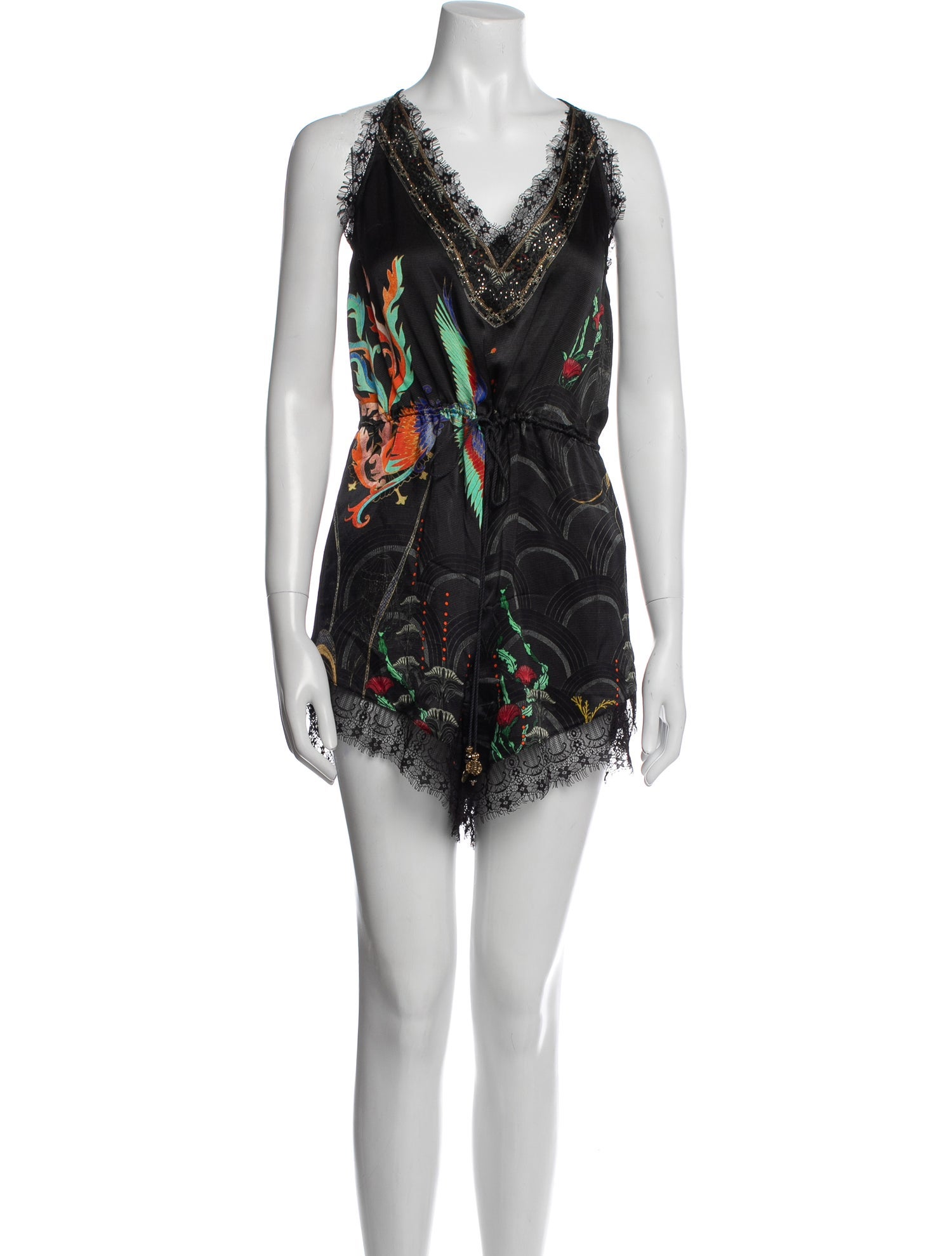 Camilla Silk Printed Romper