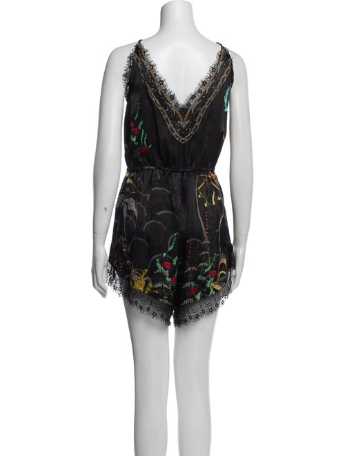 Camilla Silk Printed Romper