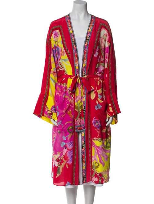 Camilla Silk Floral Print Robe