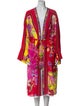 Camilla Silk Floral Print Robe