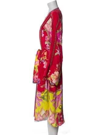Camilla Silk Floral Print Robe