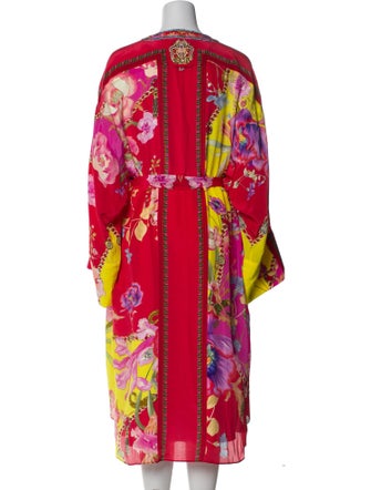 Camilla Silk Floral Print Robe