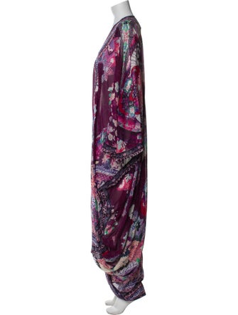 Camilla Silk Printed Robe