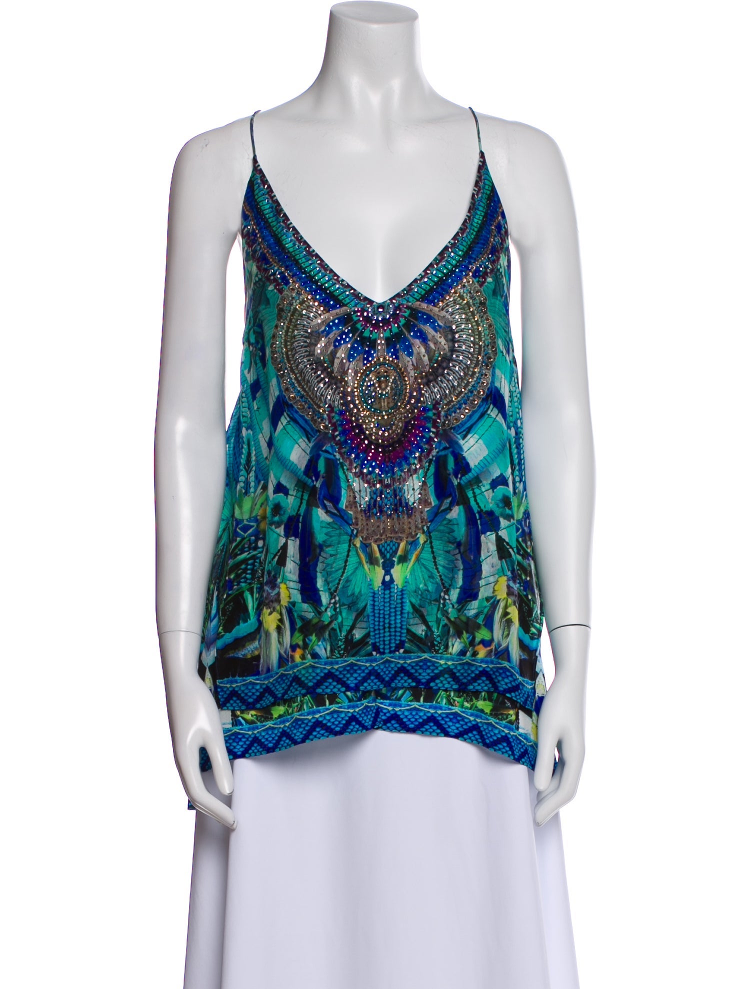 Camilla Silk Printed Top