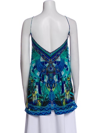 Camilla Silk Printed Top