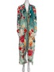 Camilla Floral Print Sequin Embellishments Robe