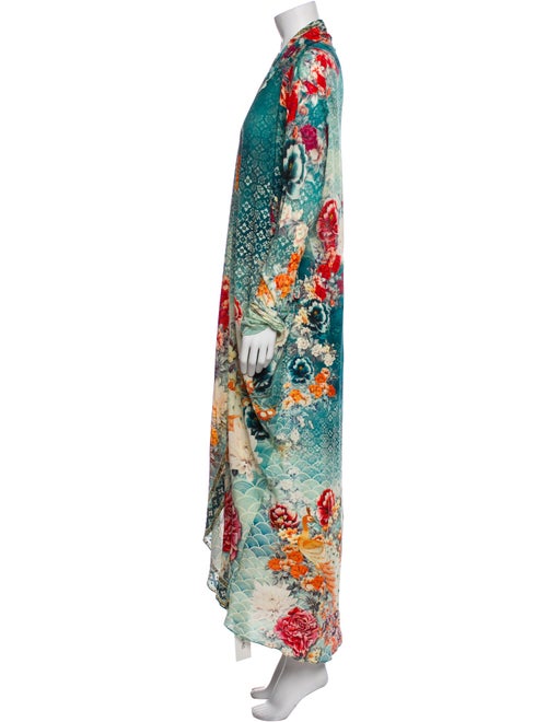 Camilla Floral Print Sequin Embellishments Robe