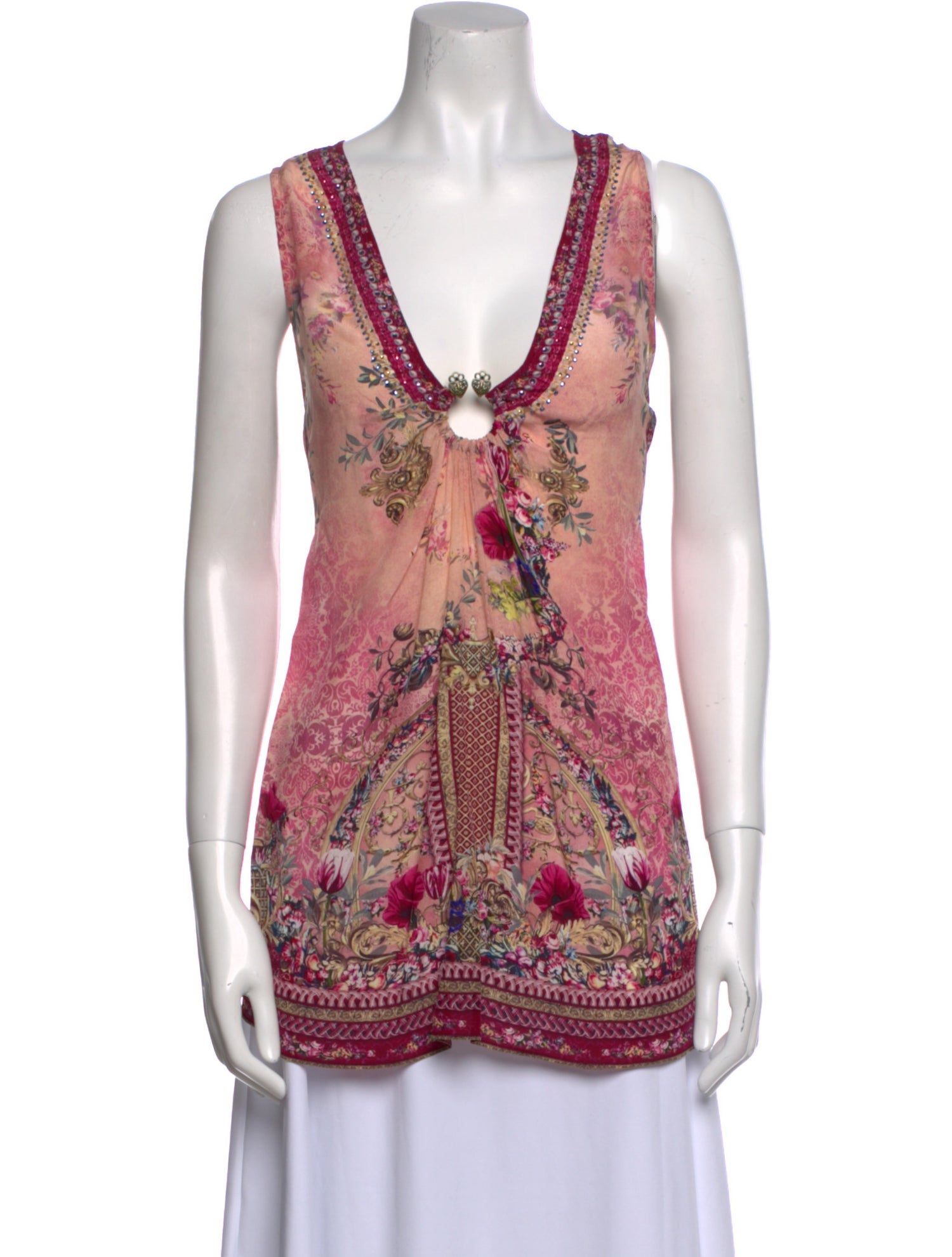 Camilla Silk Printed Top