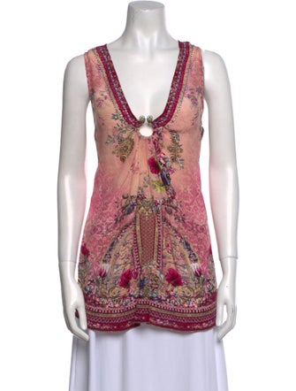 Camilla Silk Printed Top