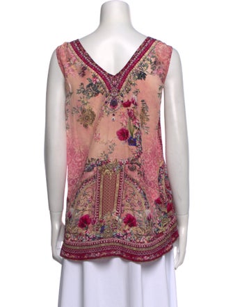 Camilla Silk Printed Top