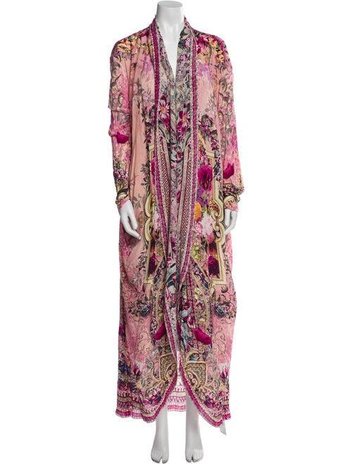 Camilla Silk Floral Print Robe