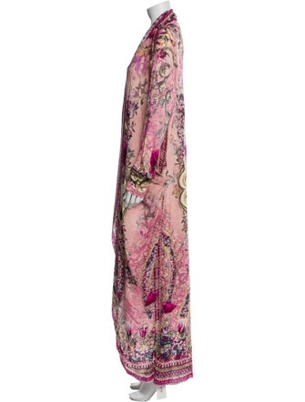 Camilla Silk Floral Print Robe