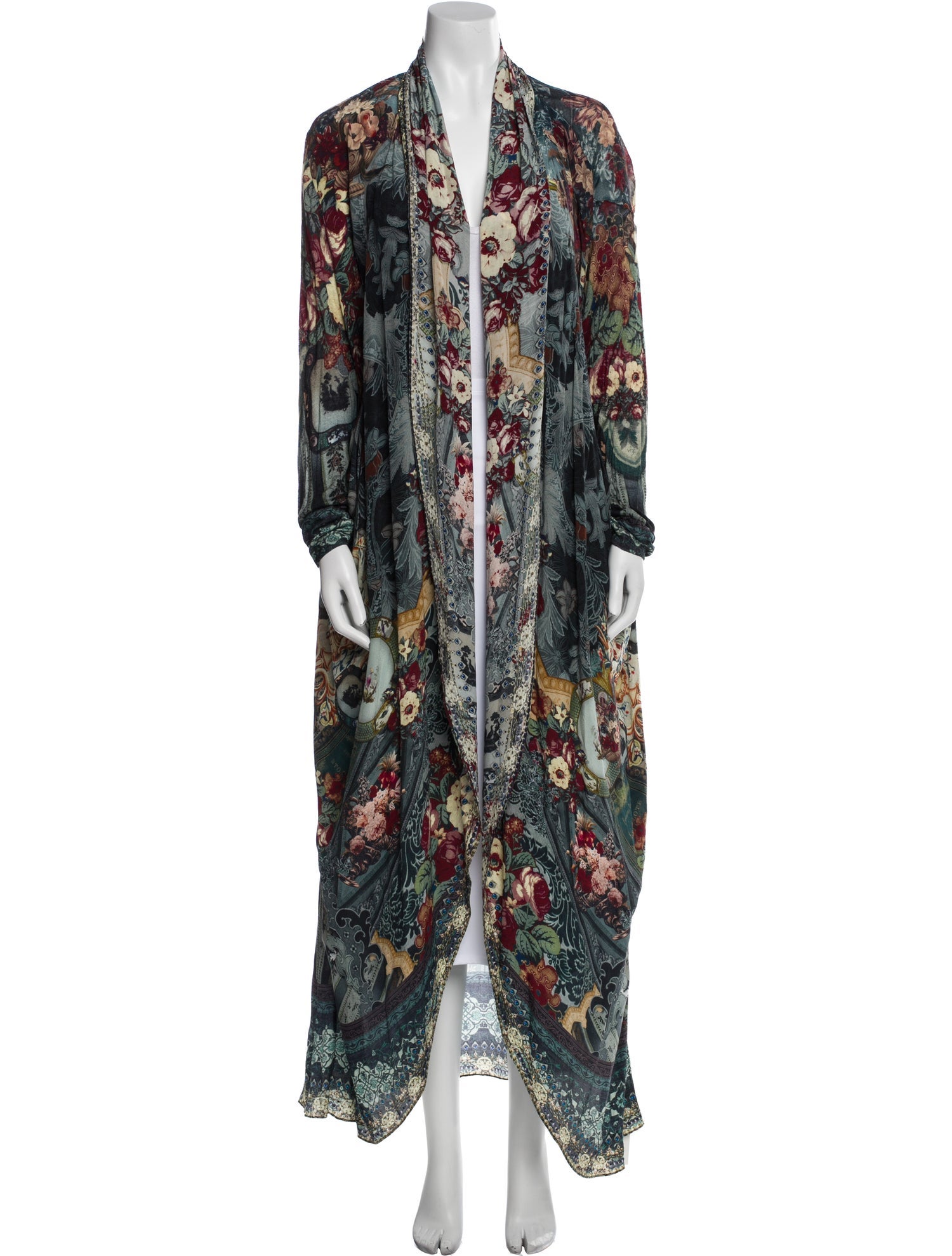 Camilla Silk Floral Print Robe
