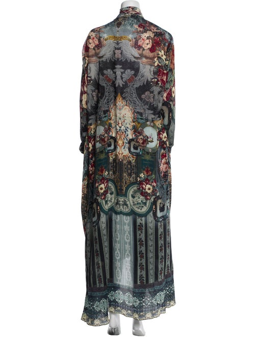 Camilla Silk Floral Print Robe