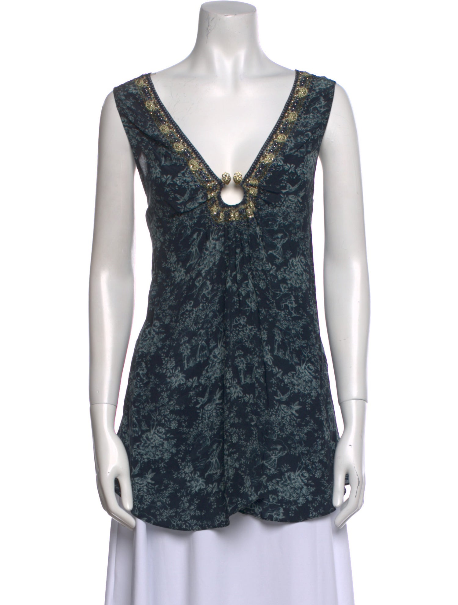 Camilla Silk Printed Top