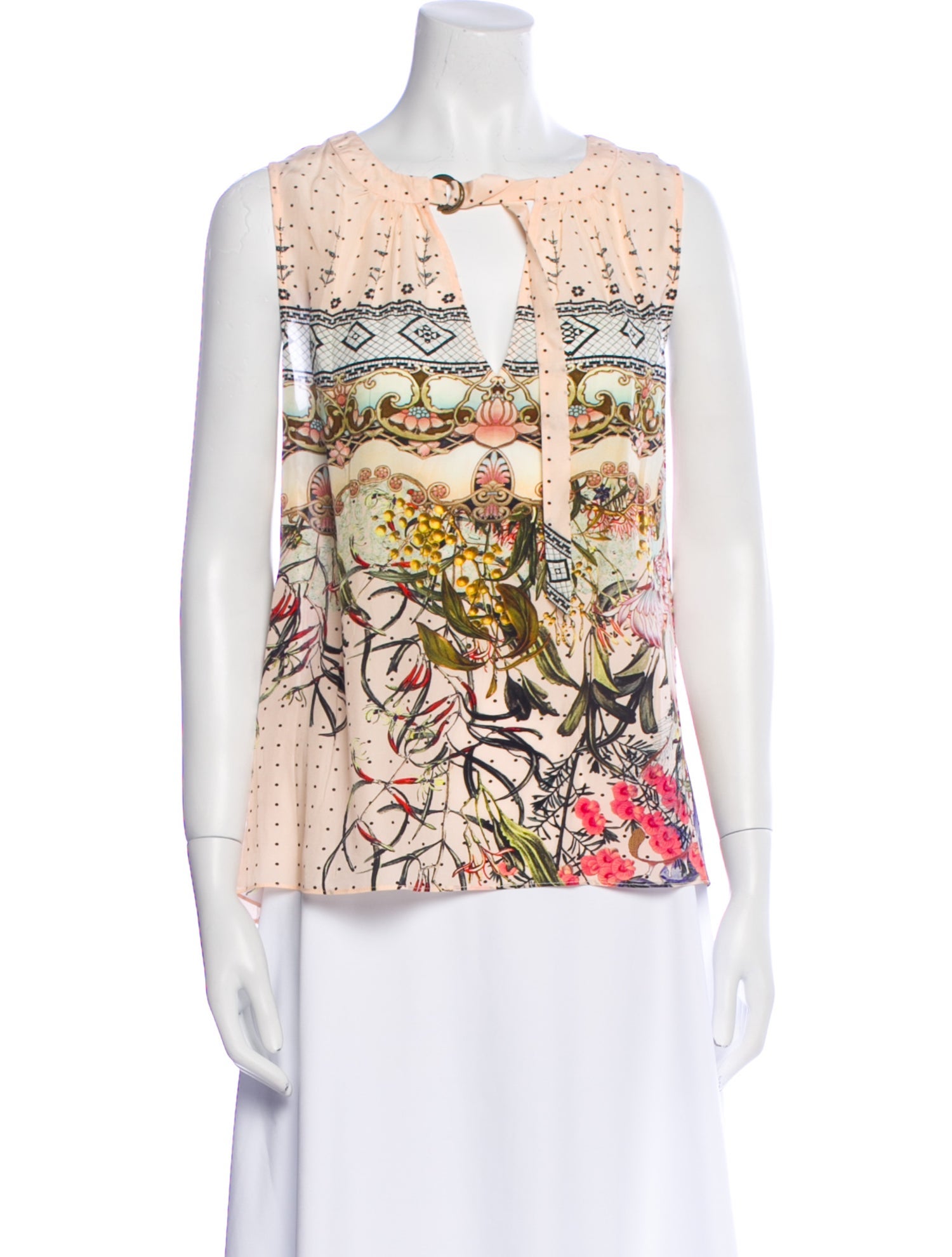 Camilla Silk Printed Blouse w/ Tags