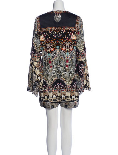 Camilla Silk Floral Print Romper