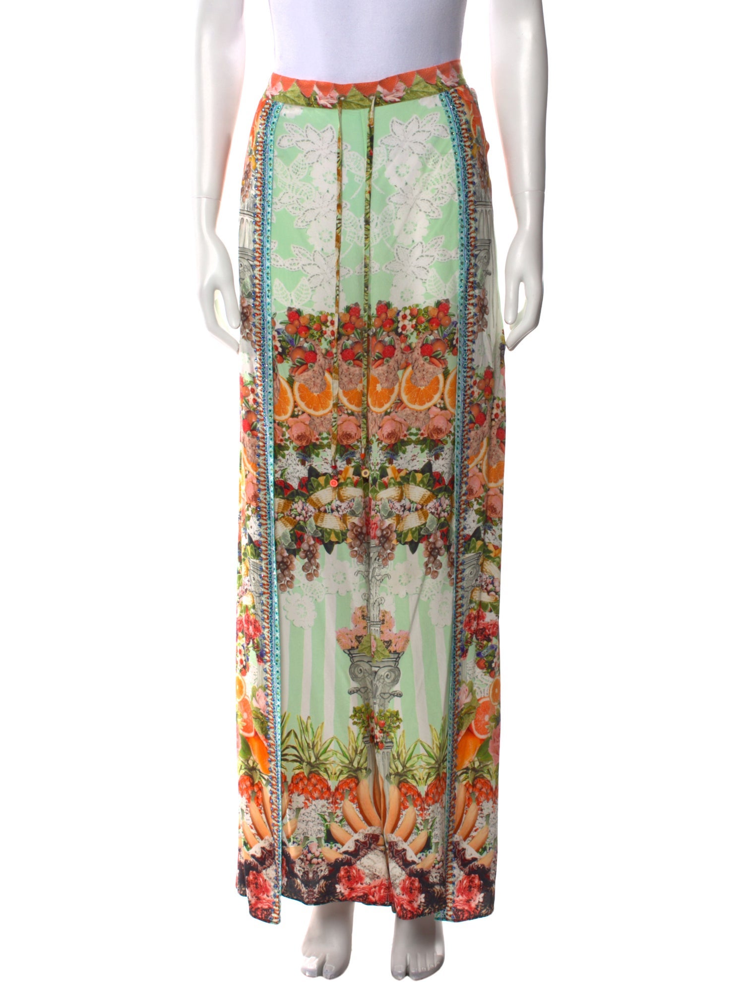 Camilla Silk Straight Leg Pants