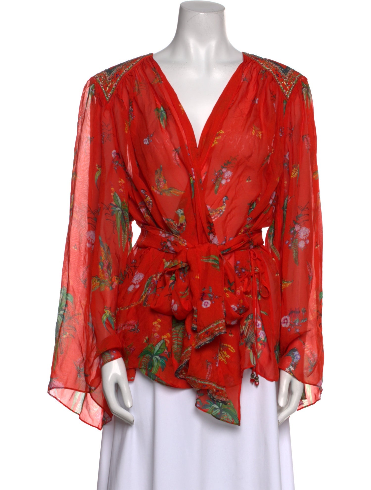 Camilla Silk Floral Print Blouse