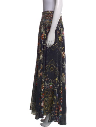 Camilla Silk Midi Length Skirt