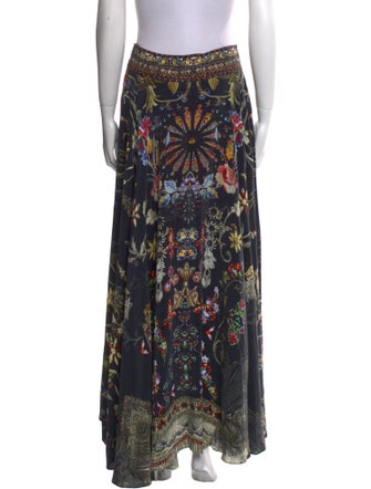Camilla Silk Midi Length Skirt
